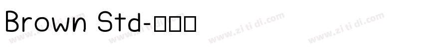 Brown Std字体转换
